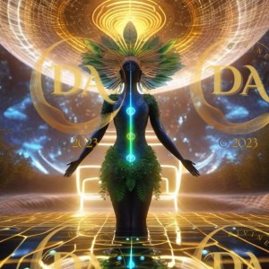 Diamond Sutra Art Print - Divine Feminine Principle Embodied Harmonizing With Unified Field of Consciousness