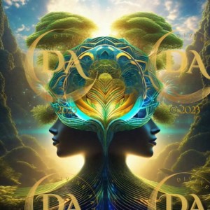 Diamond Sutra Art Print - Natureโs Reflections in the Divine Feminine